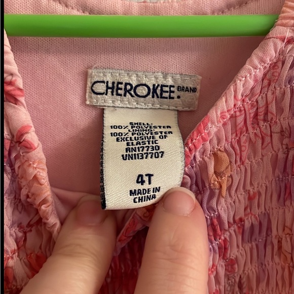 Girls floral sundress. Used condition. Size 4t Cherokee brand. Great condition. - Picture 2 of 5